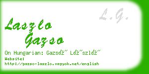 laszlo gazso business card